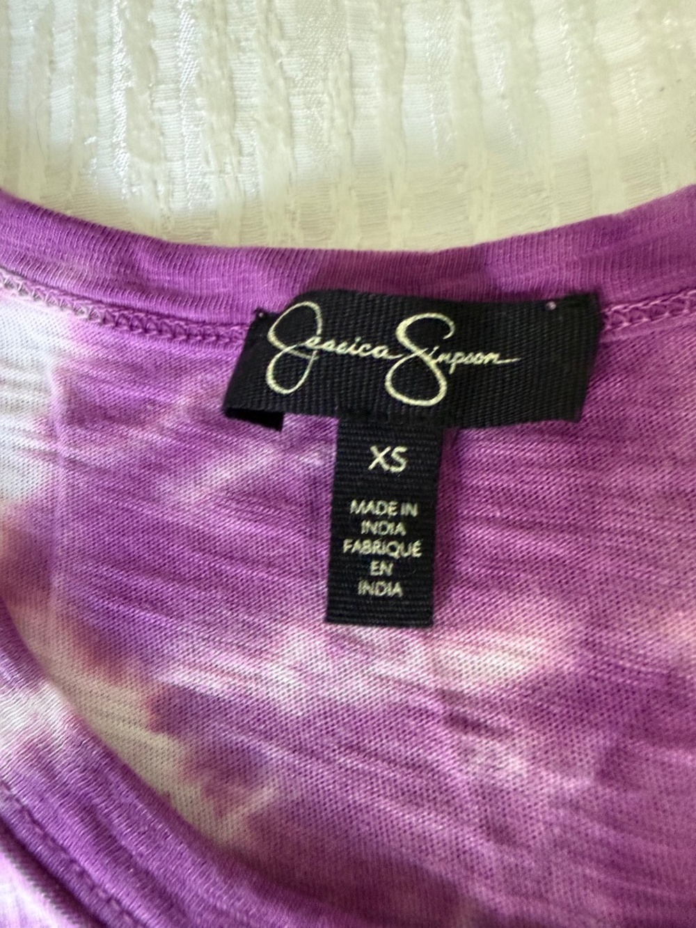 Jessica Simpson Tie-Dye Tank Top – XS – Purple Pink Blue